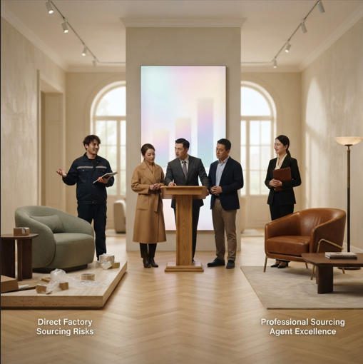 direct factory vs sourcing agent furniture