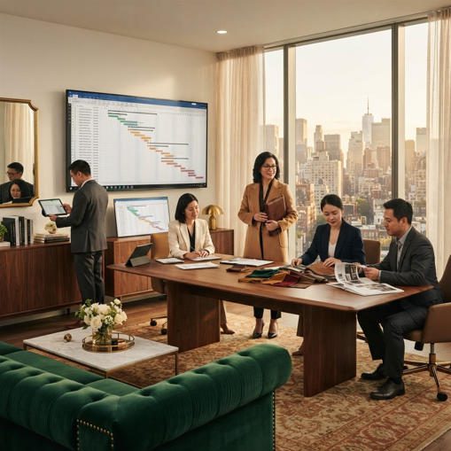 furniture sourcing coordinator budget timeline suppliers