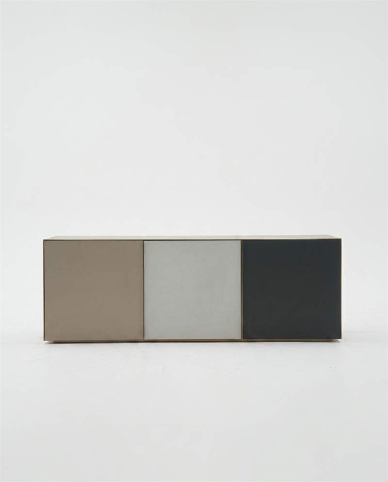 Custom Luxury Storage Cabinet | Metal Frame & Solid Wood